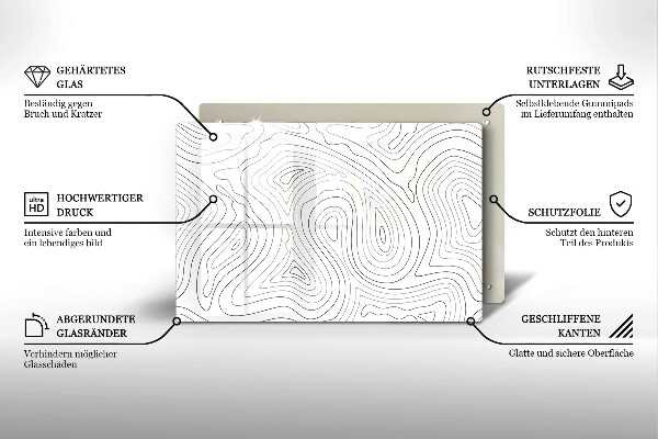 Deska do kuchni Abstrakcja kształty
