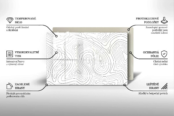 Deska do kuchni Abstrakcja kształty
