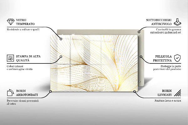 Deska do kuchni Nowoczesny wzór linie