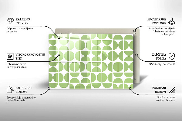 Deska do kuchni Wzór boho kształty