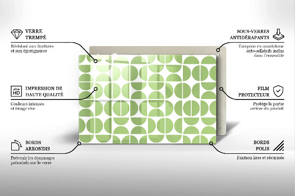 Deska do kuchni Wzór boho kształty