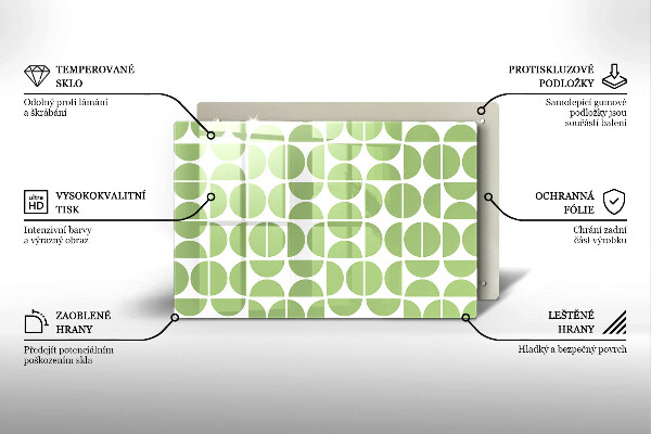 Deska do kuchni Wzór boho kształty