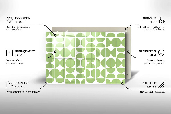 Deska do kuchni Wzór boho kształty