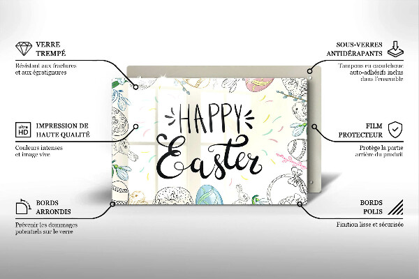 Deska do kuchni Napis Happy Easter