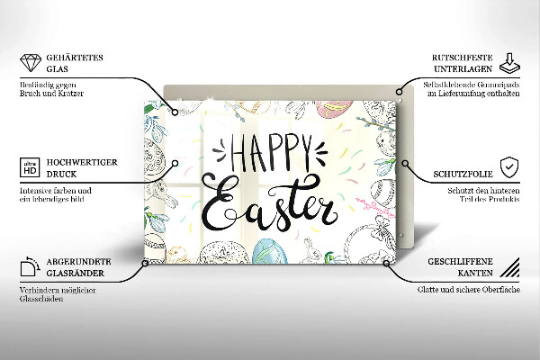 Deska do kuchni Napis Happy Easter