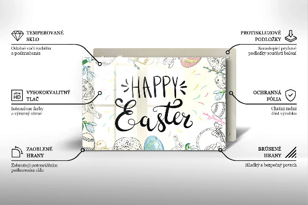 Deska do kuchni Napis Happy Easter