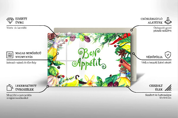 Deska do kuchni Napis Bon Appetit