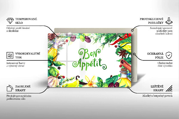 Deska do kuchni Napis Bon Appetit