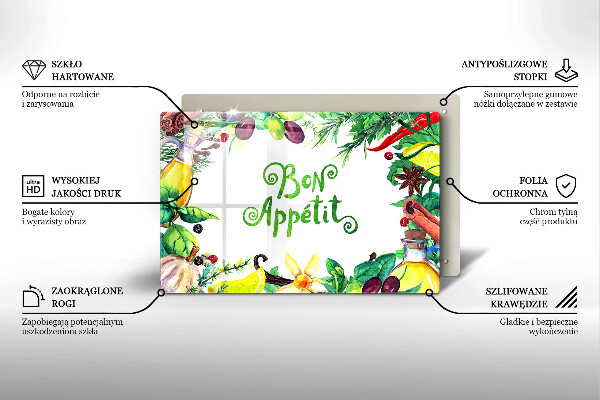 Deska do kuchni Napis Bon Appetit