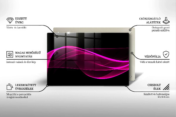 Deska do kuchni Różowa abstrakcja