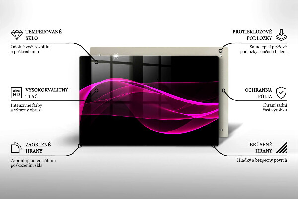 Deska do kuchni Różowa abstrakcja