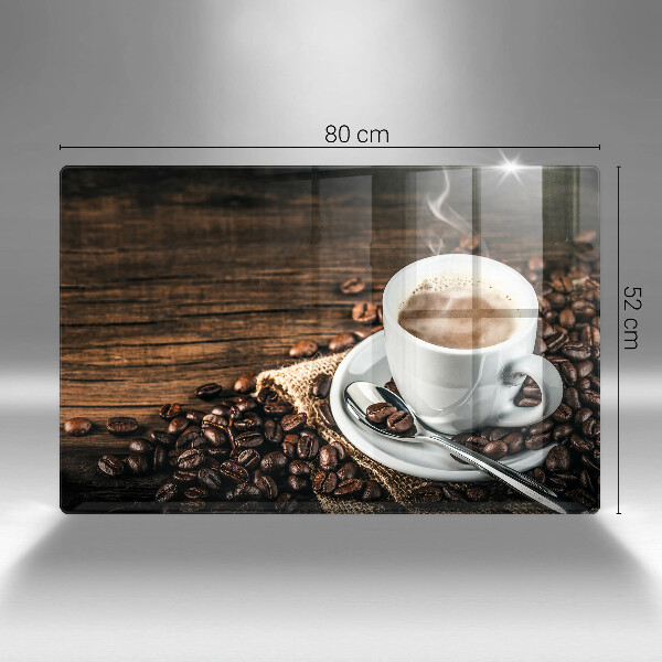 Deska do kuchni Filiżanka i ziarna kawy
