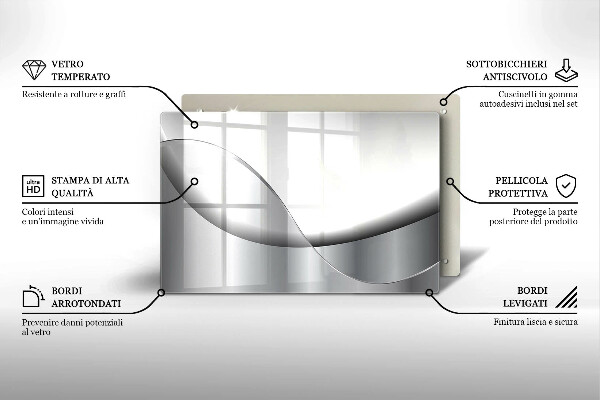 Deska do kuchni Abstrakcja linie design