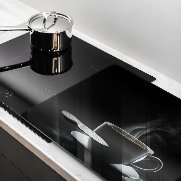 Deska do kuchni Gorąca filiżanka kawy