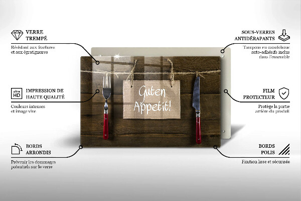 Deska do kuchni Deski napis Guten Appetit