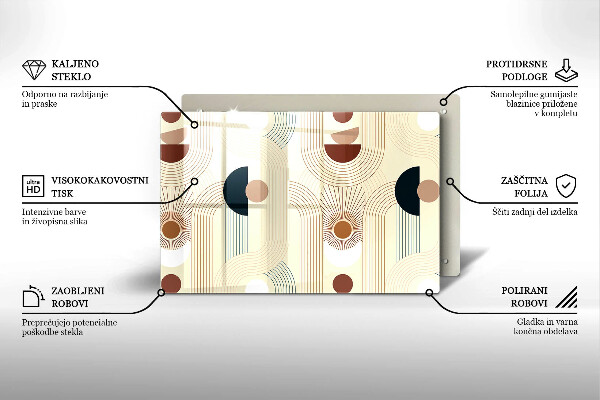Deska do kuchni Geometria boho kształty