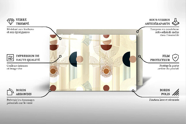 Deska do kuchni Geometria boho kształty