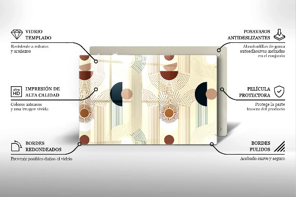 Deska do kuchni Geometria boho kształty