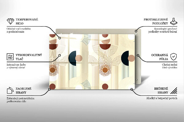 Deska do kuchni Geometria boho kształty