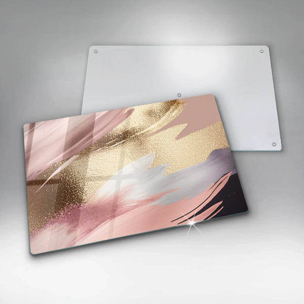 Szklana deska do kuchni Pastelowe plamy