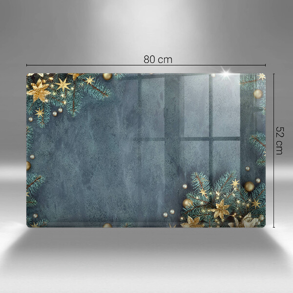 Szklana deska do kuchni Świąteczne ozdoby