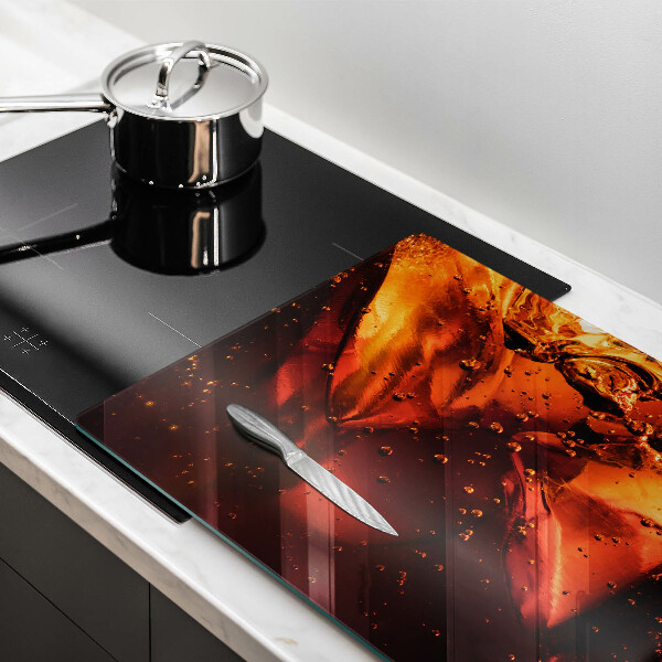 Szklana deska do kuchni Napój cola z lodem