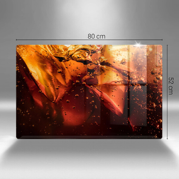 Szklana deska do kuchni Napój cola z lodem