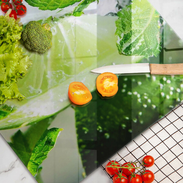 Szklana deska do kuchni Woda z limonką i lodem