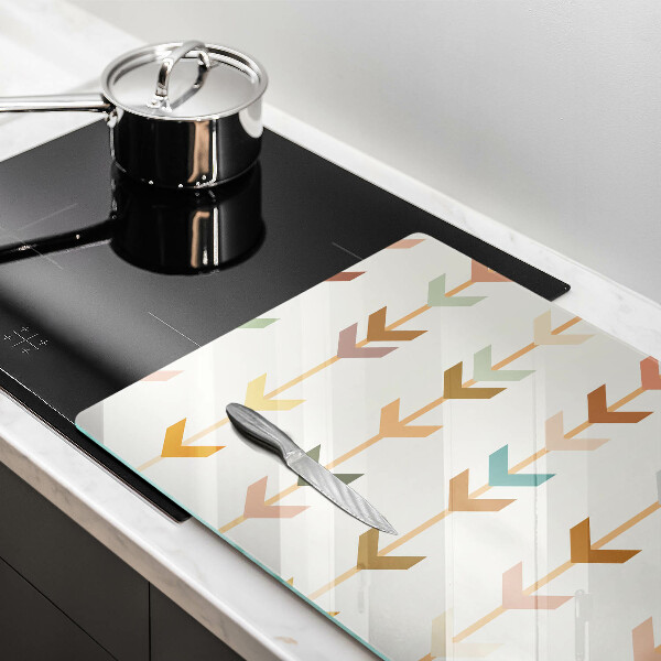 Szklana deska do kuchni Elementy geometryczne