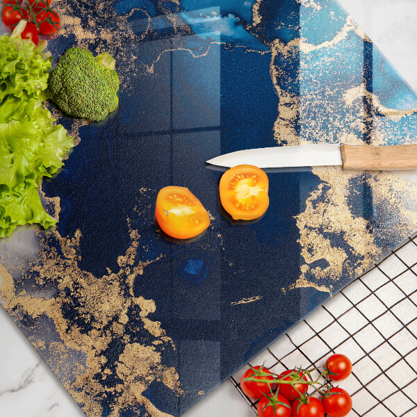 Szklana deska do kuchni Marmurowa abstrakcja