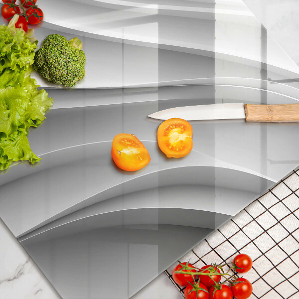 Szklana deska do kuchni Linie geometryczne