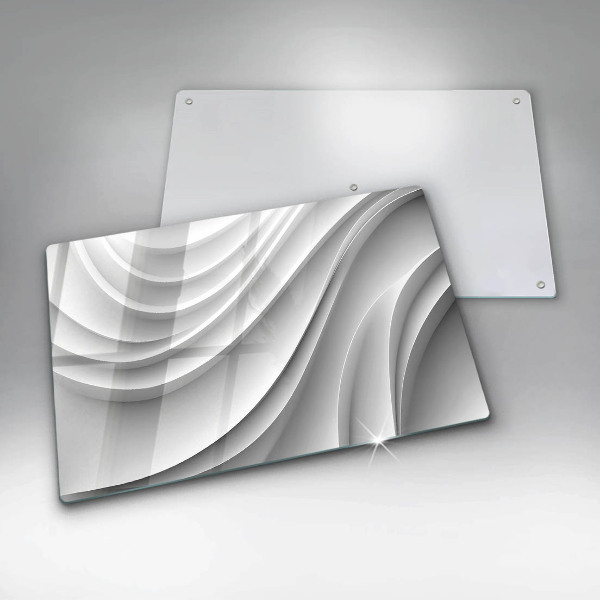 Szklana deska do kuchni Linie geometryczne