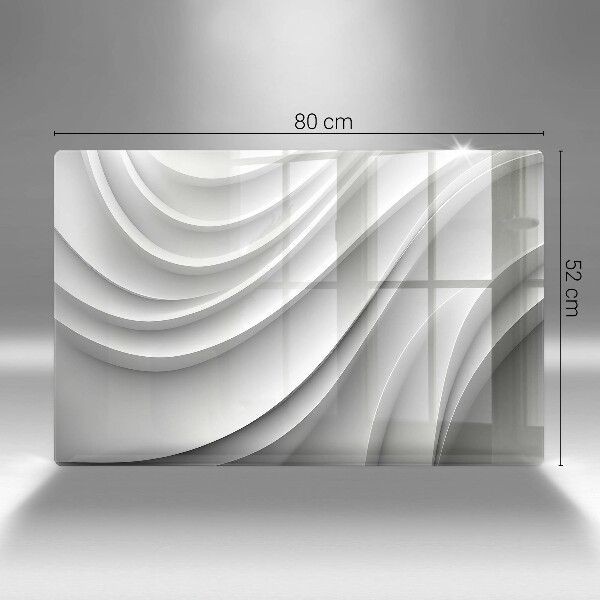 Szklana deska do kuchni Linie geometryczne