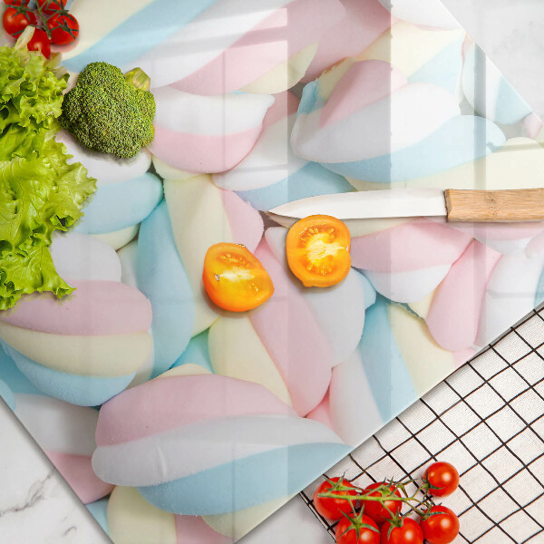 Szklana deska do kuchni Kolorowe pianki