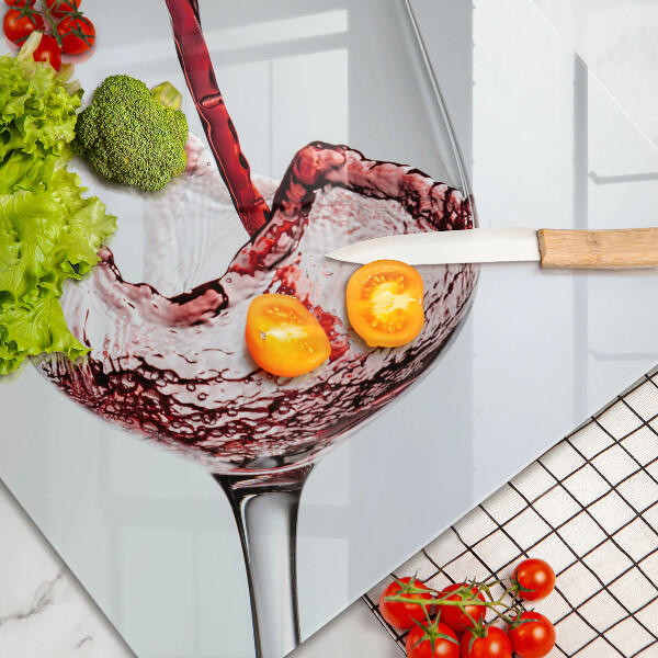 Szklana deska do kuchni Czerwone wino