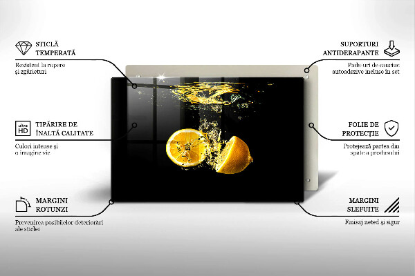 Deska do kuchni Soczyste owoce cytryny