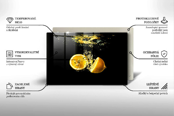 Deska do kuchni Soczyste owoce cytryny