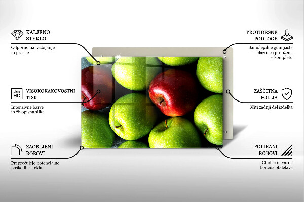 Szklana deska do kuchni Soczyste jabłka