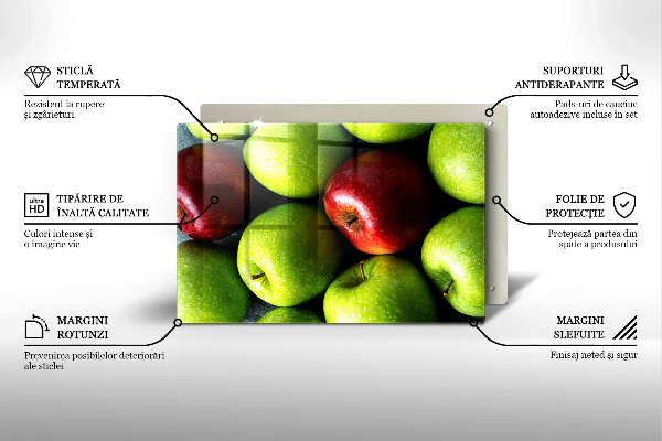 Szklana deska do kuchni Soczyste jabłka