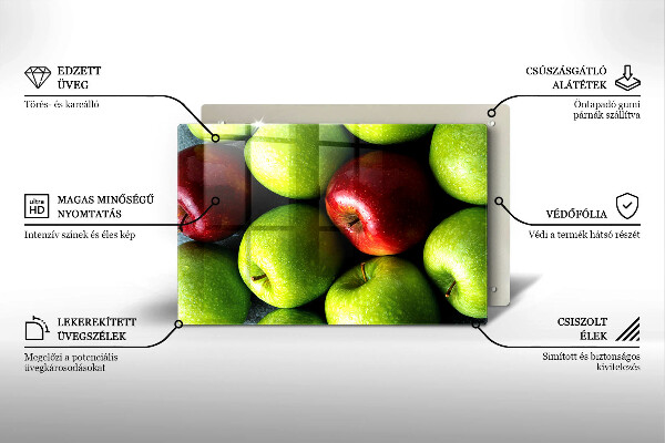 Szklana deska do kuchni Soczyste jabłka