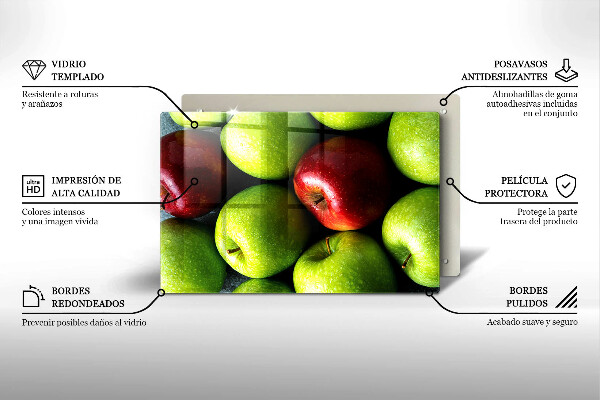 Szklana deska do kuchni Soczyste jabłka