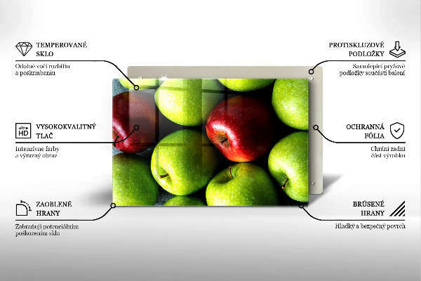 Szklana deska do kuchni Soczyste jabłka