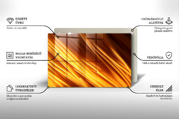 Szklana deska do kuchni Makaron Spaghetti