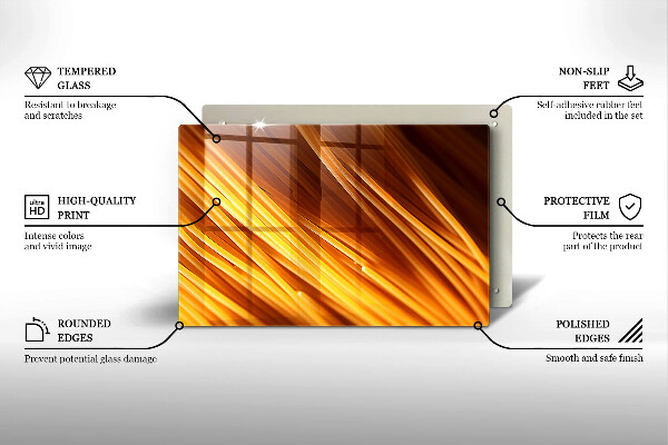 Szklana deska do kuchni Makaron Spaghetti