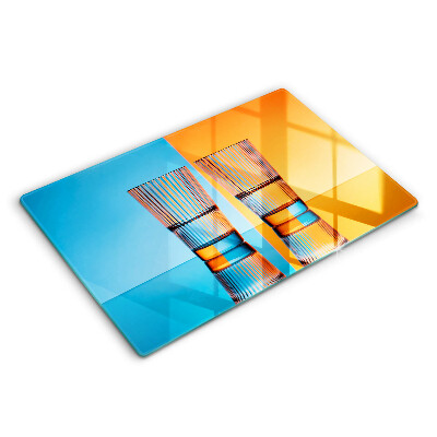 Szklana deska do kuchni Dwie szklanki wody