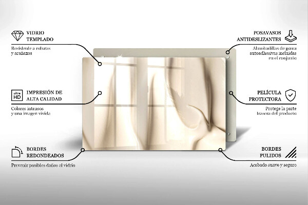 Szklana deska do kuchni Kremowe lody