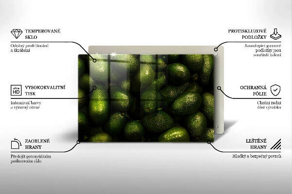 Deska do kuchni Owoce awokado