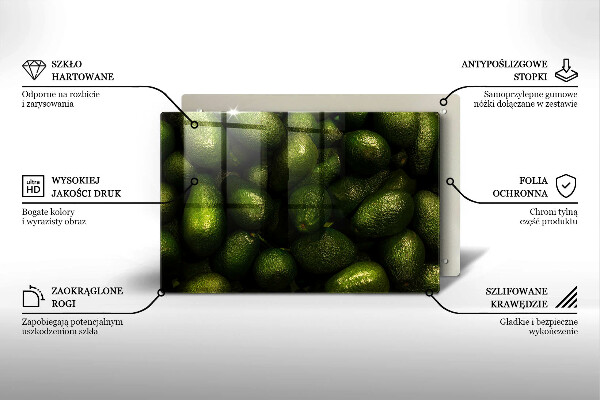 Deska do kuchni Owoce awokado