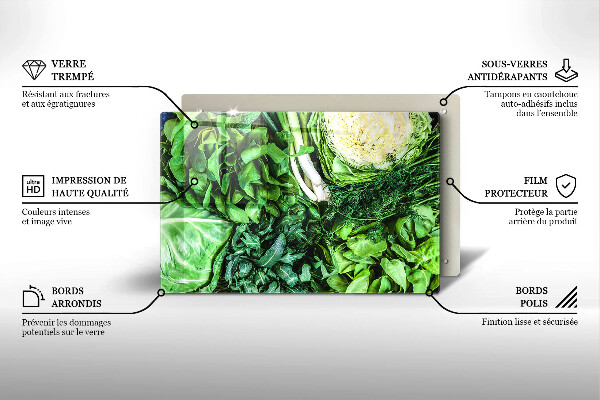 Deska do kuchni Zielone warzywa