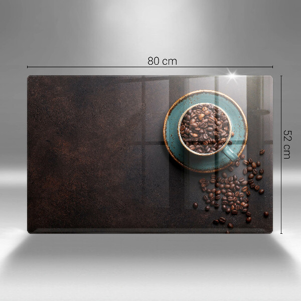 Deska do kuchni Filiżanka ziarna kawy